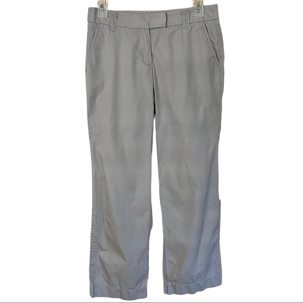 J. Crew Khaki Classic Twill City Fit Broken-in Chino Pants Women Size 0R